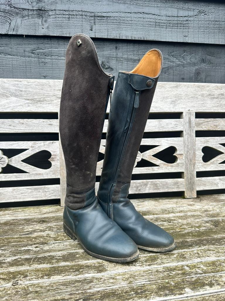 Paardrijlaarzen DeNiro Bellini donkerblauw maat 37, Gebruikt, Dressuur, Ophalen of Verzenden, Dames