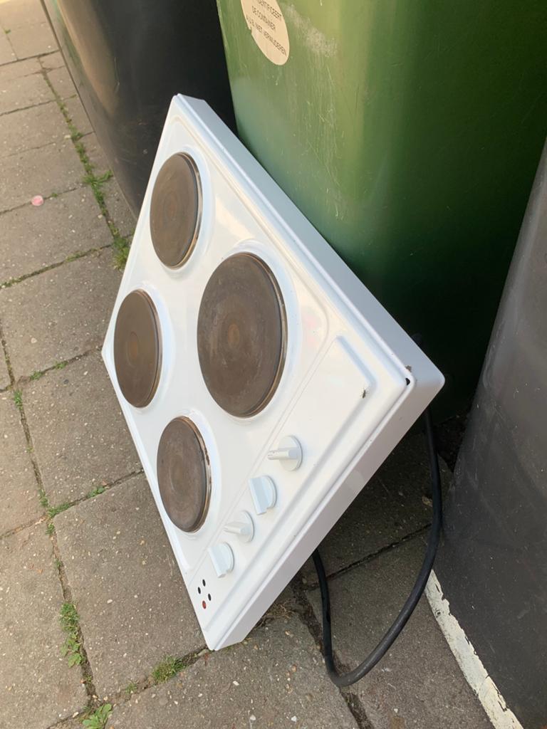 Inventum kookplaat, Zo goed als nieuw, Vrijstaand, Elektrisch, 4 kookzones
