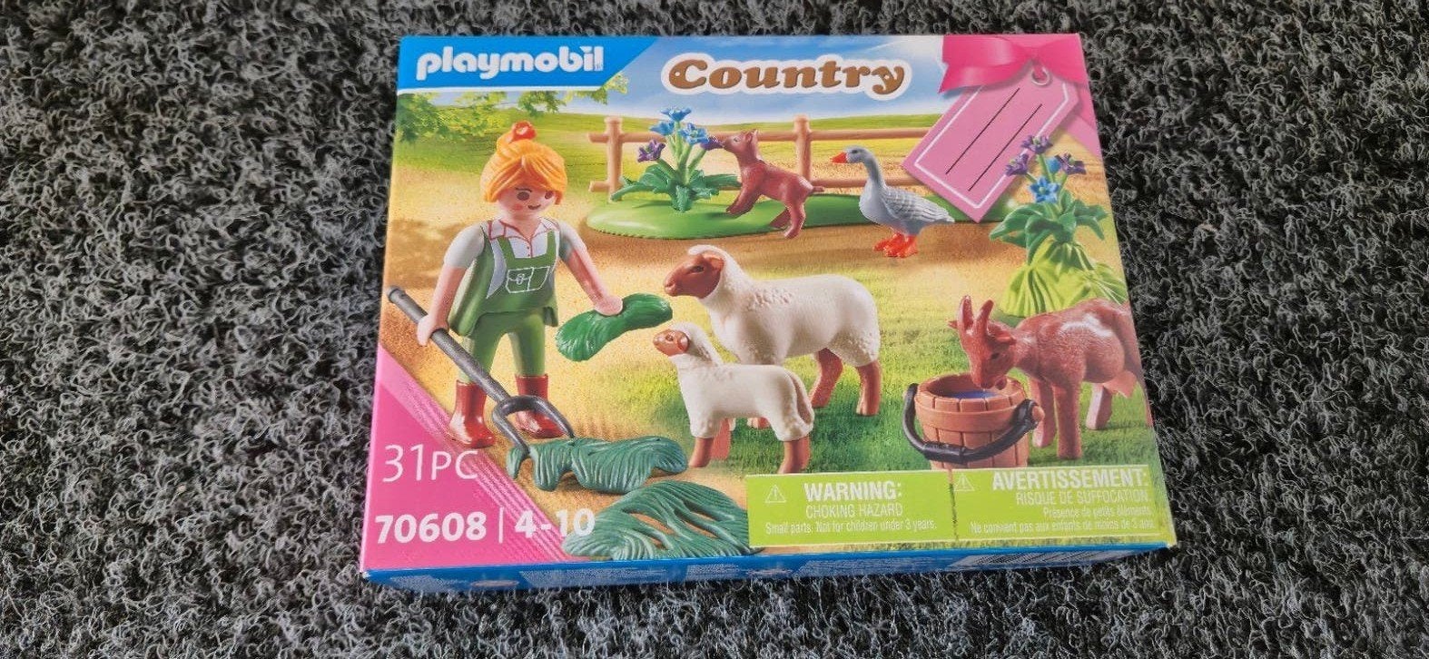 PLAYMOBIL Geschenkset 'Boerin met weidedieren' - 70608, Ophalen, Complete set, Zo goed als nieuw, Country