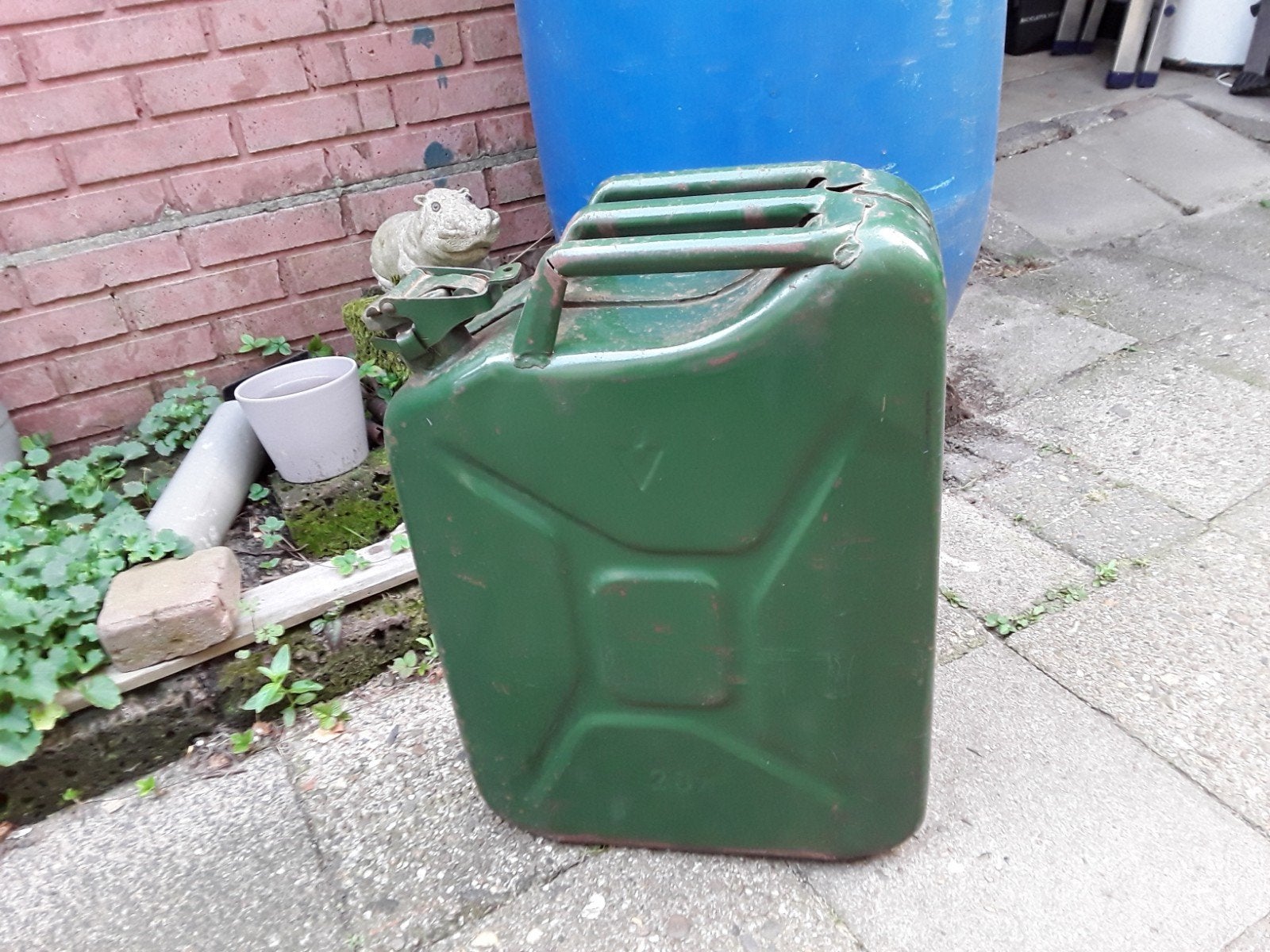 stalen jerrycan, Ophalen of Verzenden