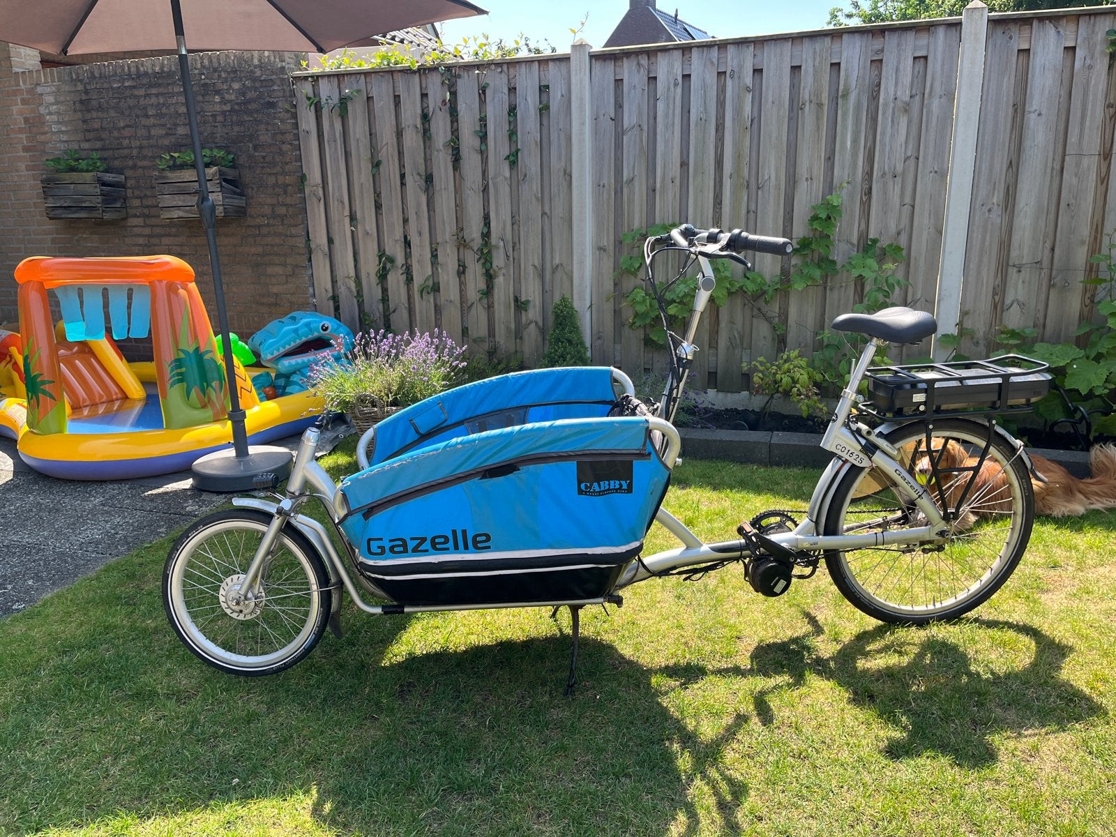 Gazelle Cabby electrische Bakfiets 750W, Ophalen, Gebruikt, Elektrisch, 2 kinderen
