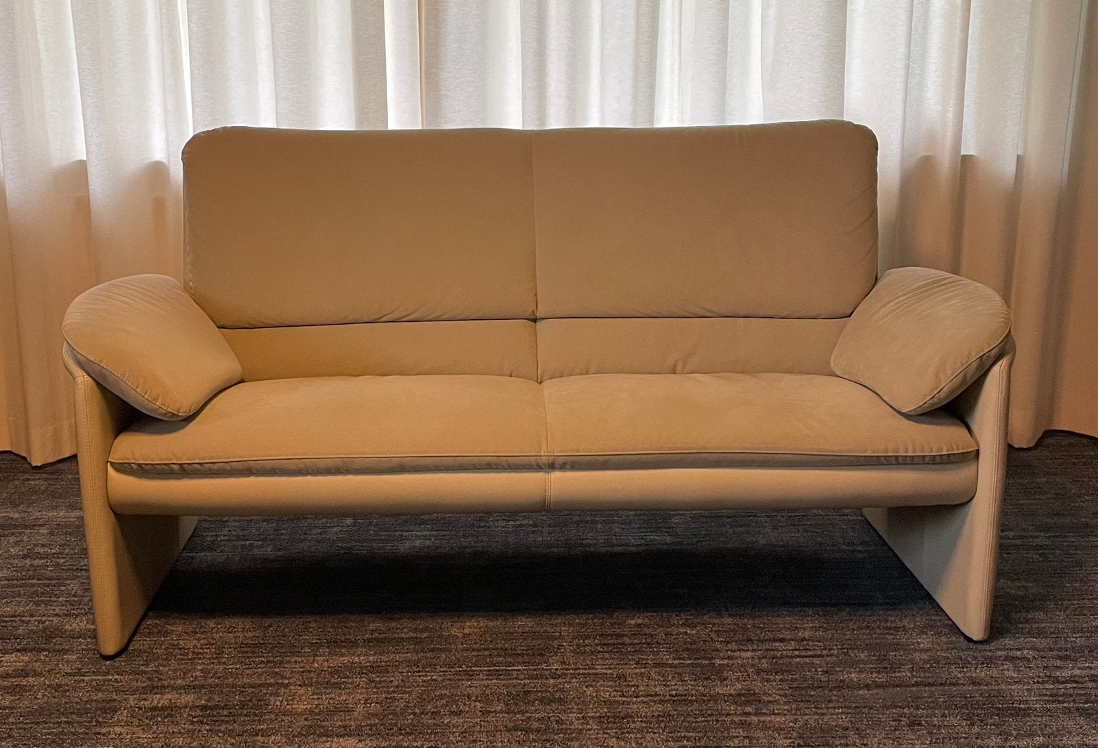 Leolux Catalpa Evidence crème kleur 2,5 zits hoogmodel, Ophalen, 125 cm of meer, Leer, Zo goed als nieuw