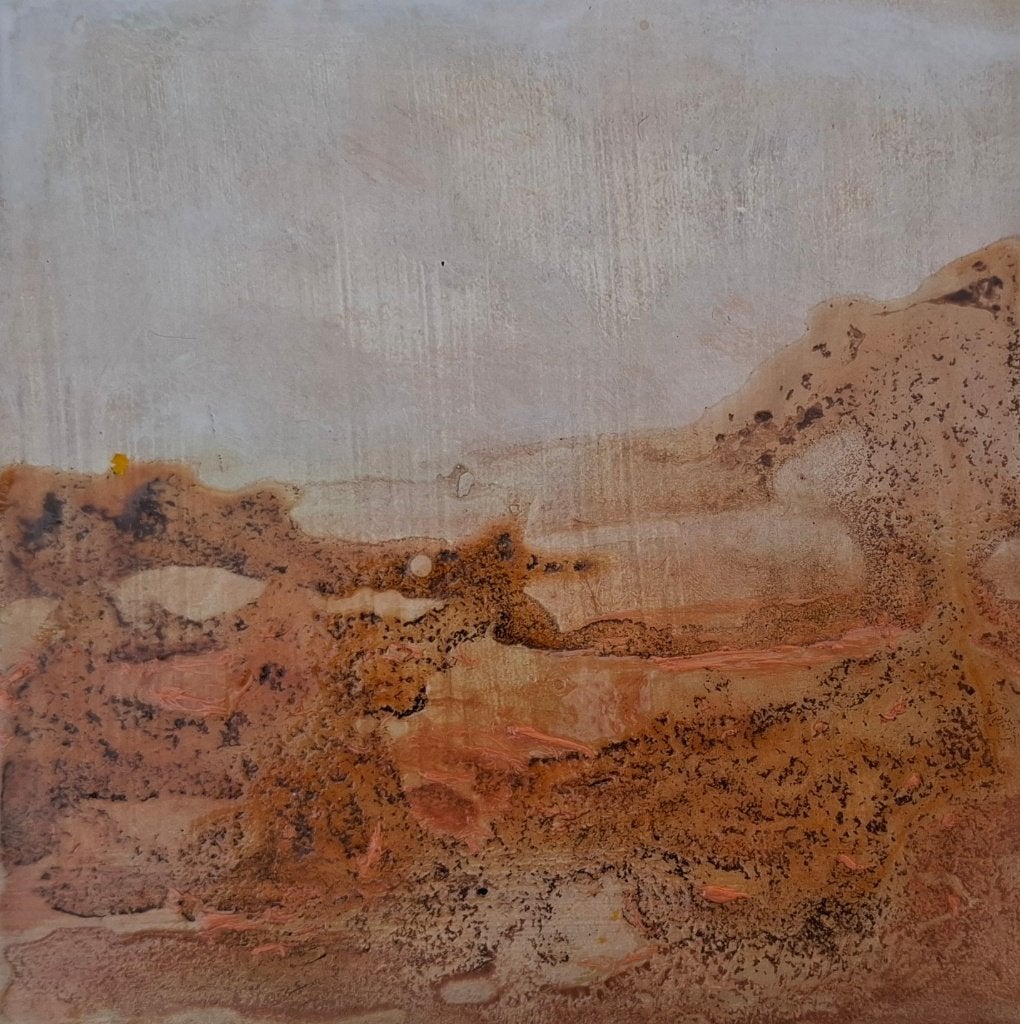 schilderij Duinen 15x15x3cm, Ophalen of Verzenden