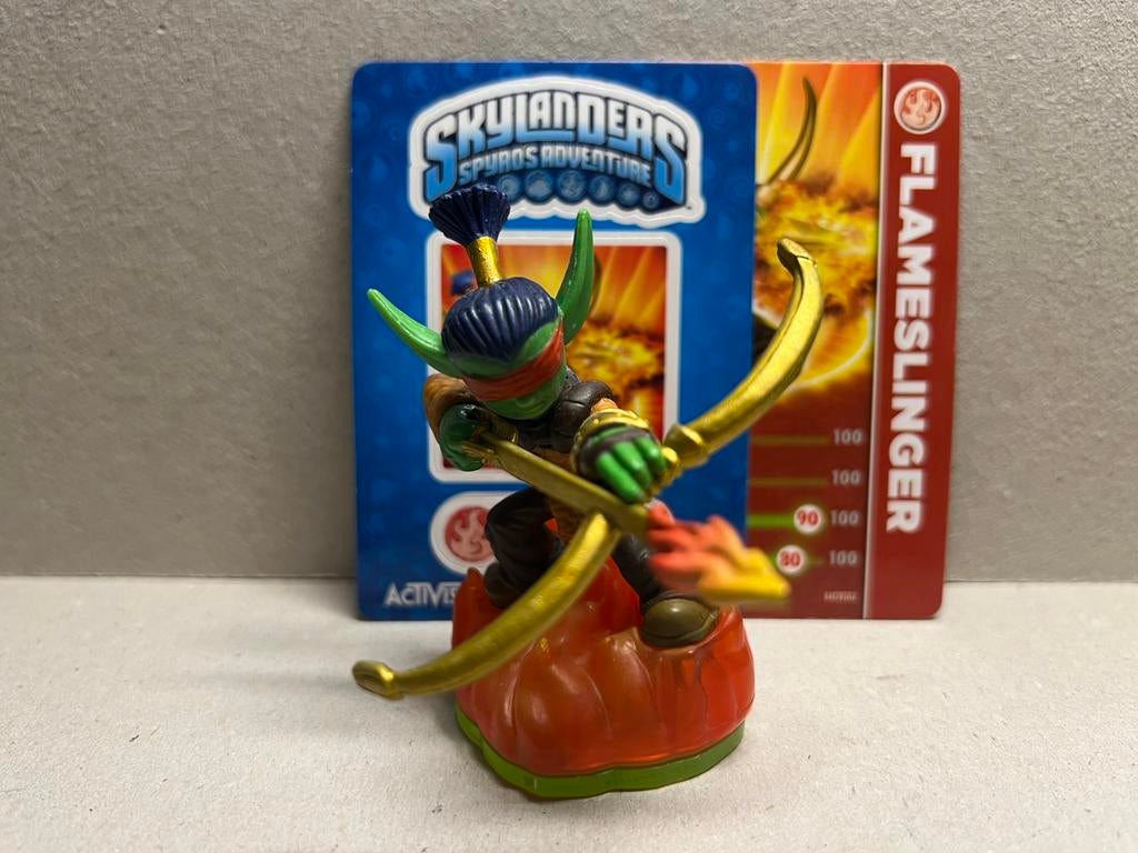 Skylanders Spyro's Adventure Flameslinger mét kaart & sticke, 1 speler, Ophalen of Verzenden, Zo goed als nieuw, Role Playing Game (Rpg)