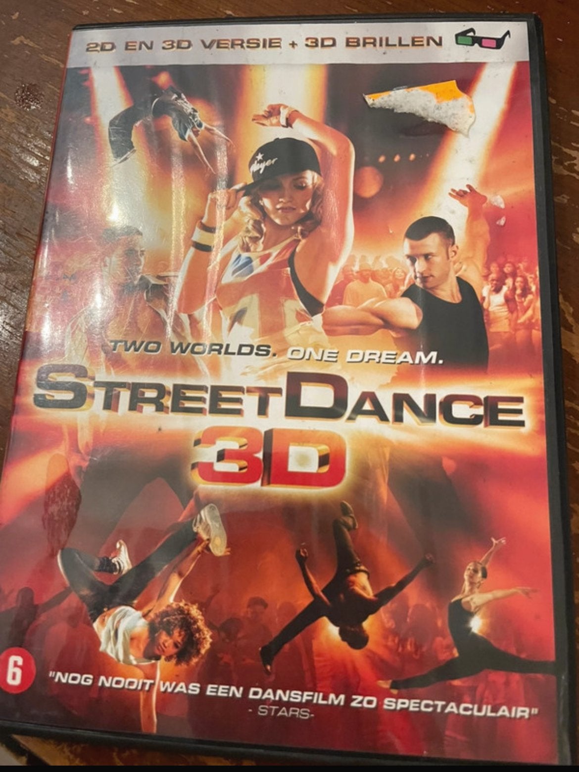 StreetDance 3D DVD - Dansfilm met 3D brillen, Vanaf 6 jaar, Ophalen of Verzenden, Gebruikt