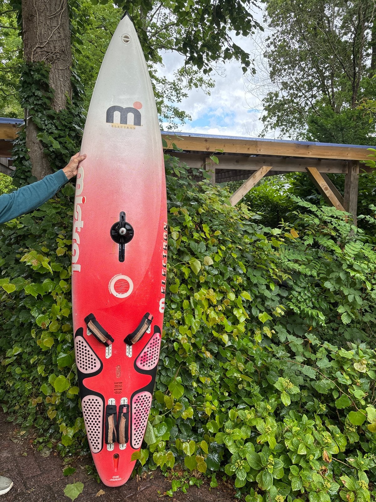Mistral Electron Windsurfplank - 263cm, 88L, Watersport en Boten, Windsurfen, Ophalen, Met voetbanden, Gebruikt, Plank