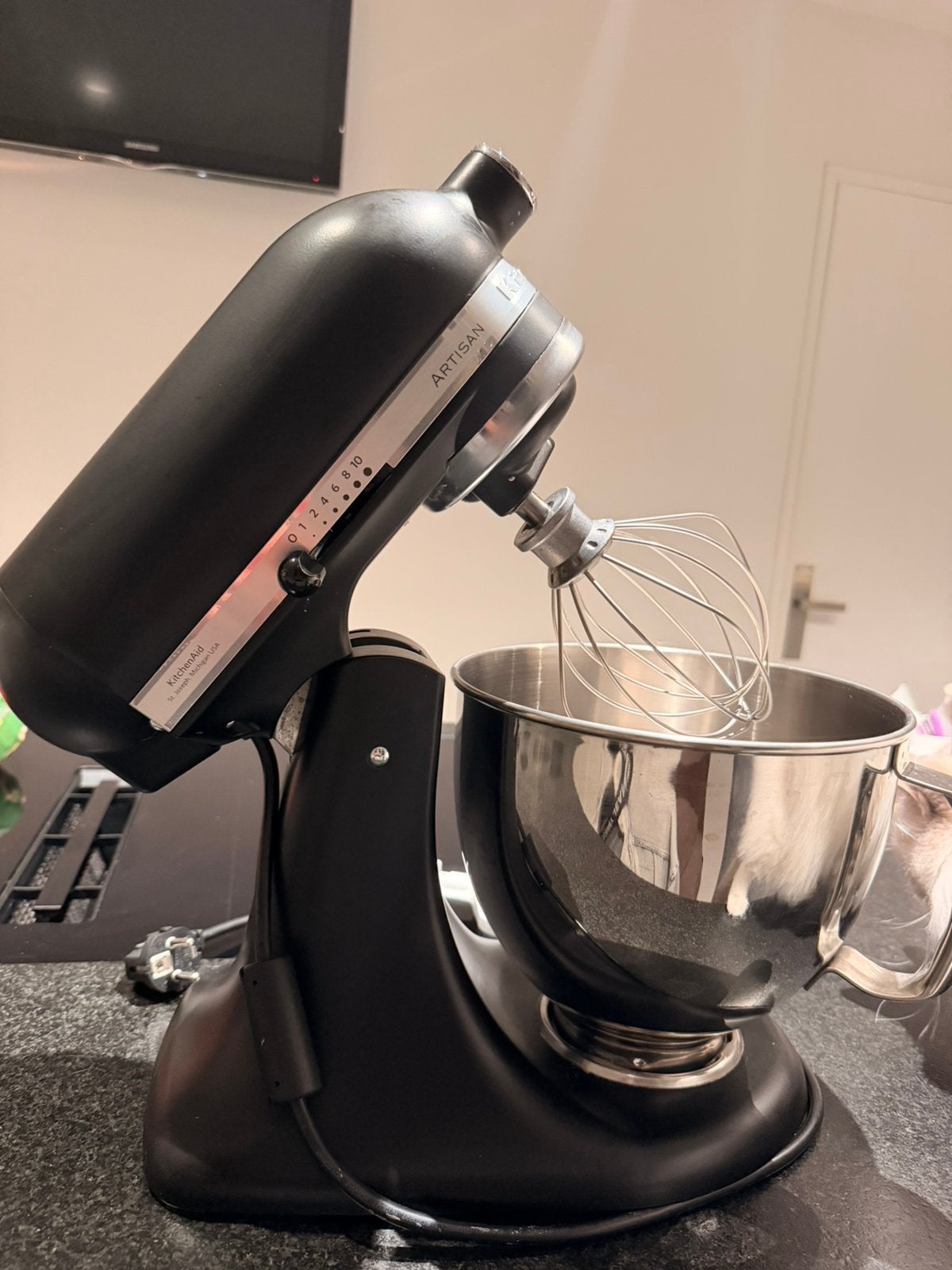 KitchenAid artisan 4,8L keukenmachine, Witgoed en Apparatuur, 4 liter of meer, Ophalen, Zo goed als nieuw, 3 snelheden of meer