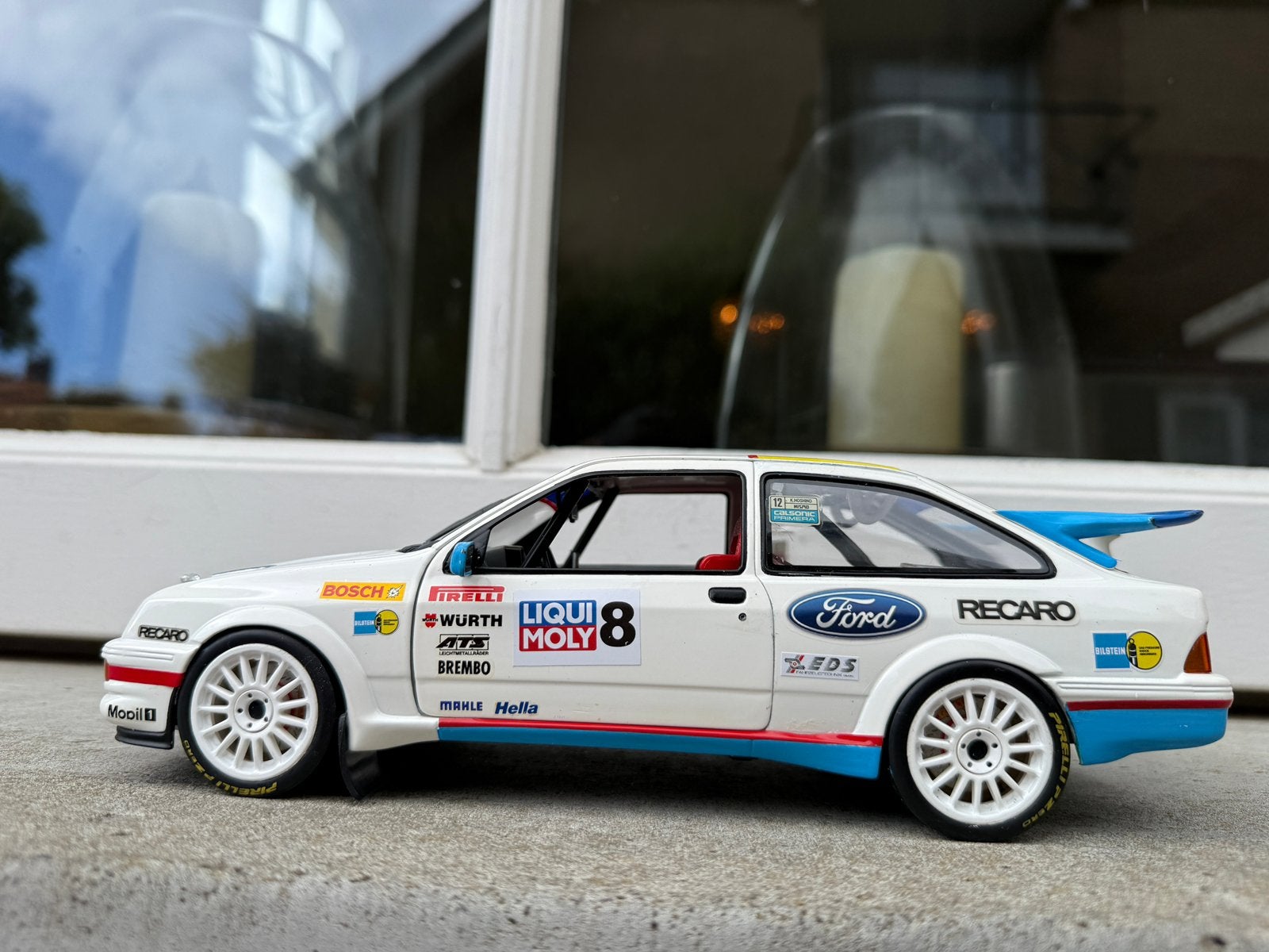 1:18 Ford Sierra RS Cosworth Rally #8 Minichamps, Minichamps, Gebruikt, Auto, Ophalen of Verzenden