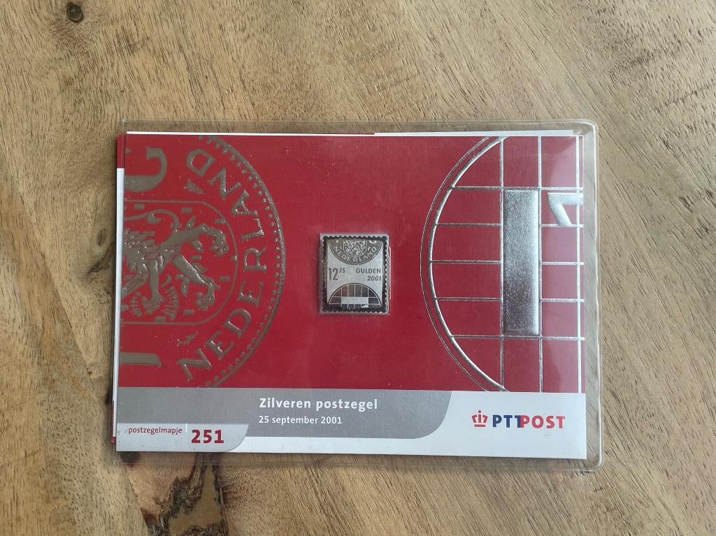 Zilveren postzegel, Ophalen of Verzenden, Koningin Beatrix