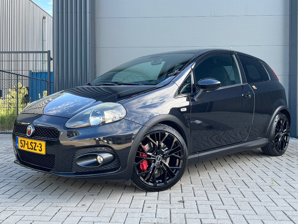 Fiat Punto 1.4 Turbo 3DR Grande Abarth 2010 Zwart, Voorwielaandrijving, 1160 kg, Zwart, 4 cilinders