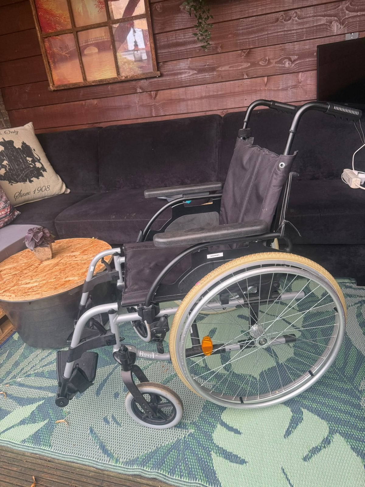 Rolstoel merk sunrise breezy, Diversen, Ophalen, Inklapbaar, Gebruikt, Duwrolstoel
