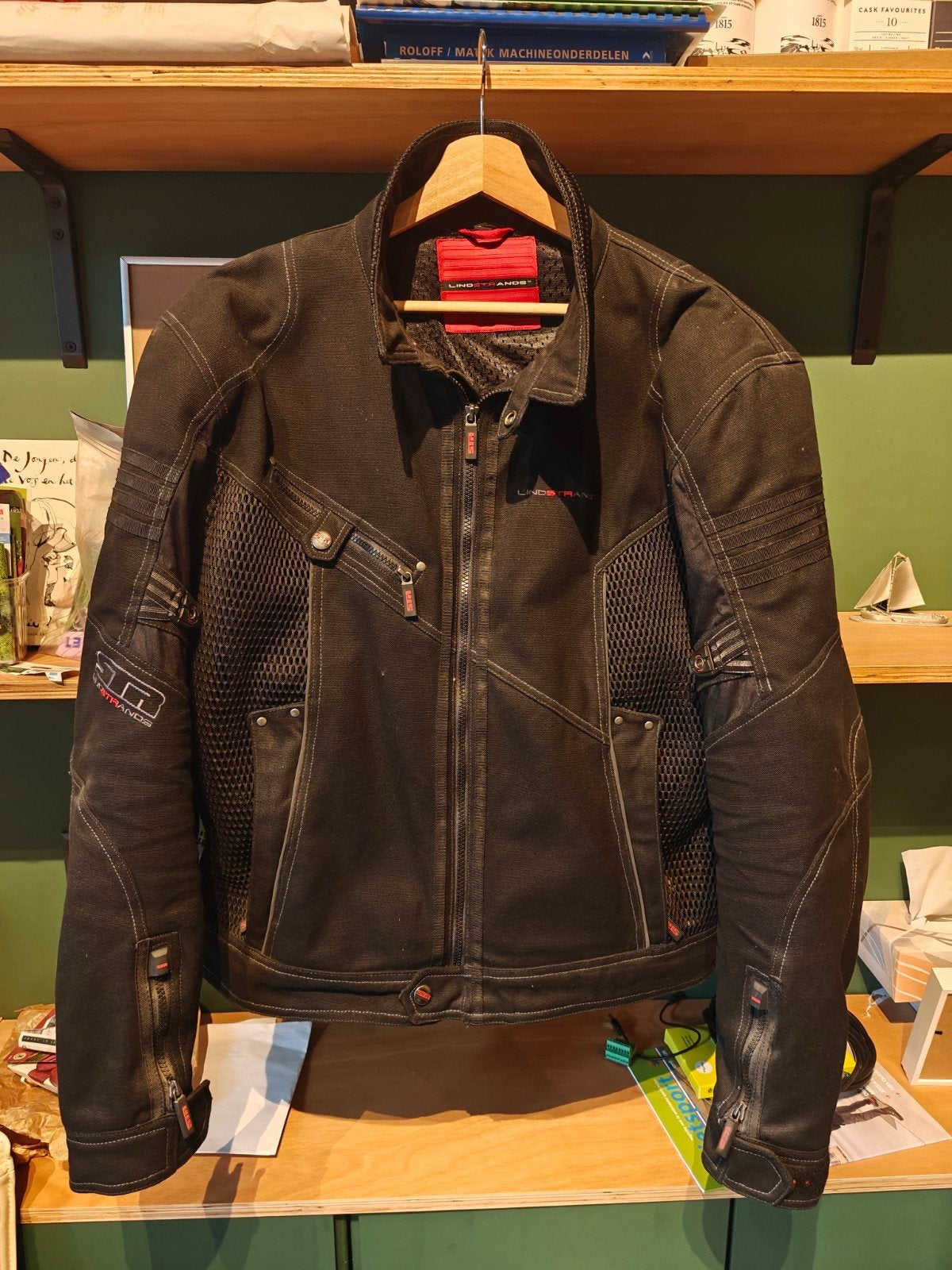 Lindstrands motorjas textiel 2XL, Ophalen, Jas | textiel, Heren, Lindstrands