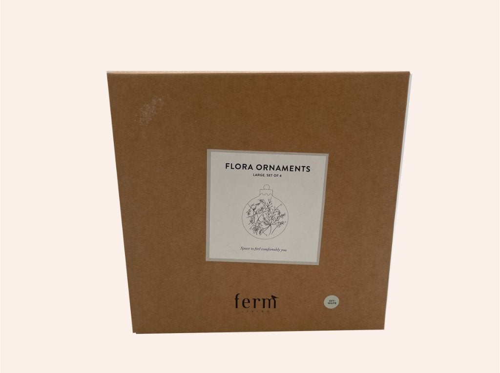 Ferm Living Flora Kerstballen Set – Glas | FL Design, Ophalen, Zo goed als nieuw