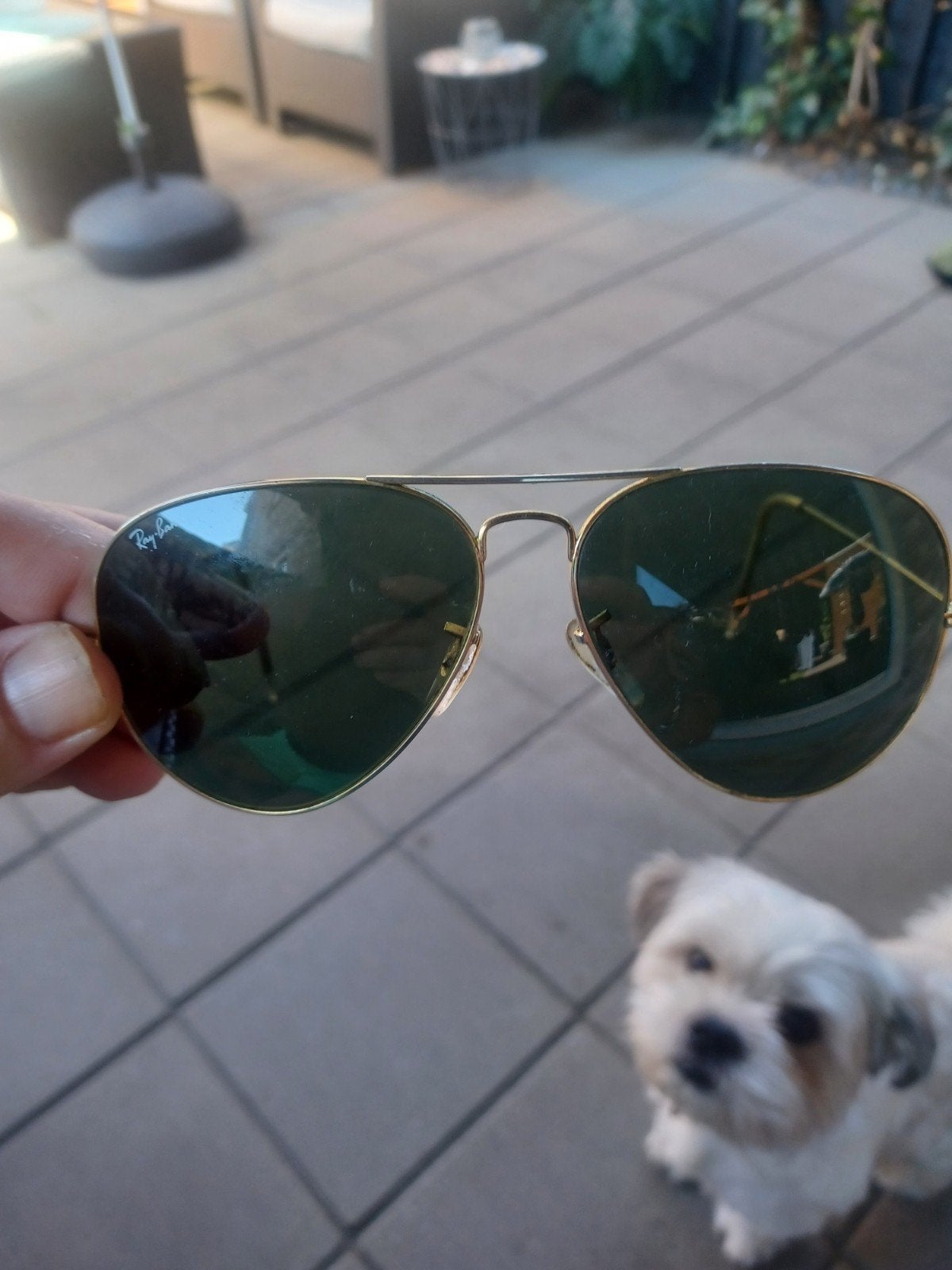 XL piloten Rayban zonnebril te koop., Ophalen of Verzenden, Zo goed als nieuw, Groen, Ray-Ban
