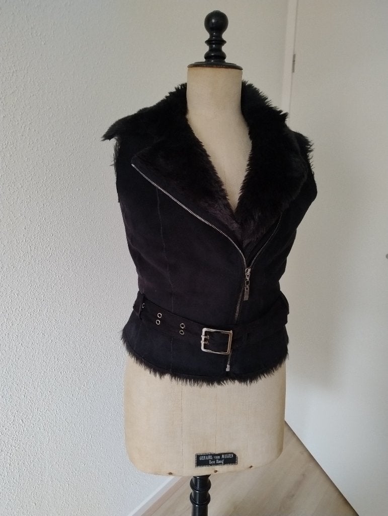 bodywarmer Claudia Strater 36, Kleding | Dames, Verzenden, Zwart, Zo goed als nieuw, Claudia Sträter
