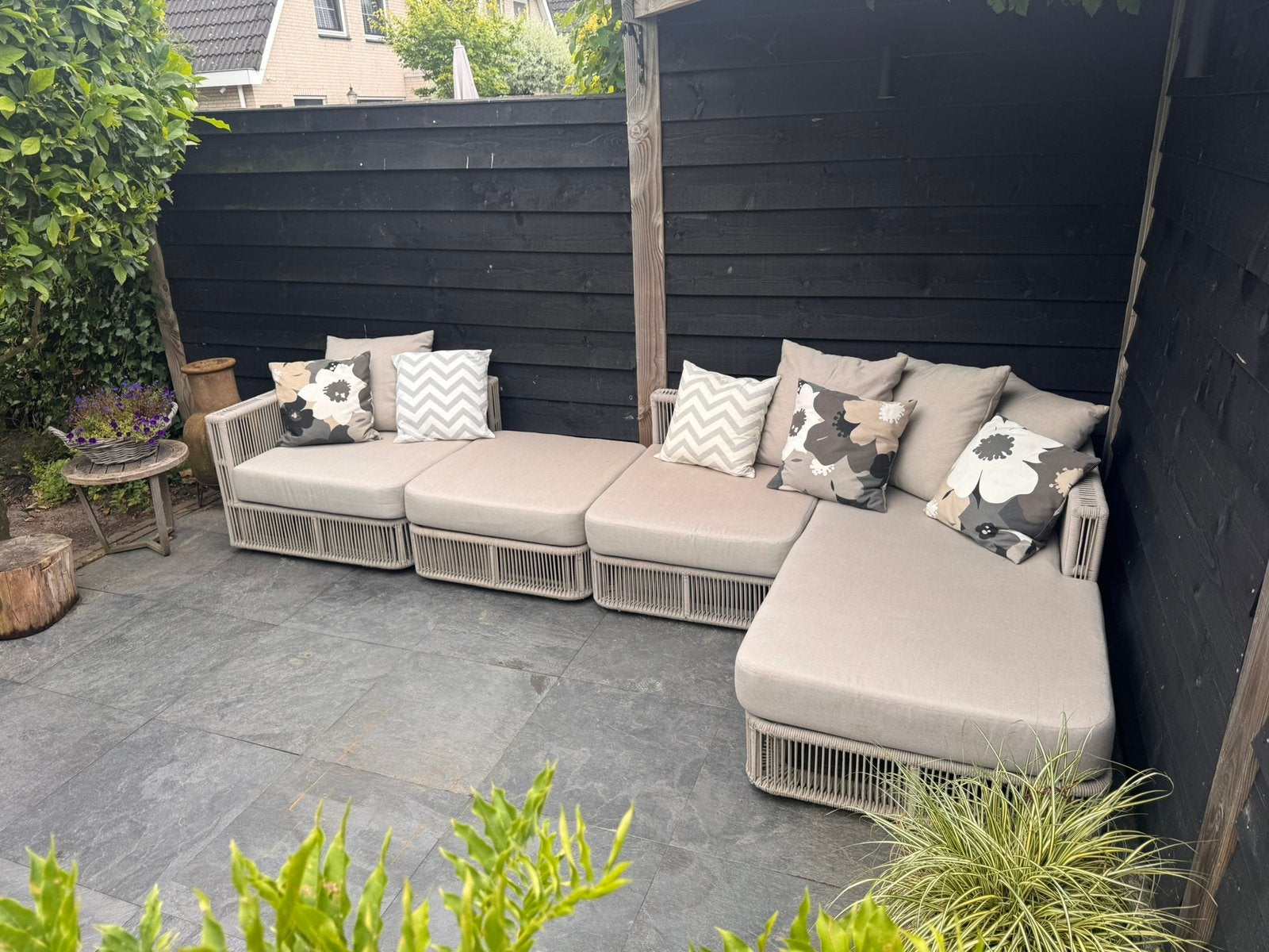 Borek Lincoln Loungeset, Tuin en Terras, Ophalen, Zo goed als nieuw, Wicker, Hocker
