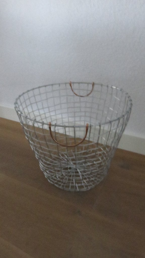 Aardappeloogst mand, Huis en Inrichting, Woonaccessoires | Schalen en Manden, Ophalen of Verzenden, Zo goed als nieuw, Rond, Overige materialen