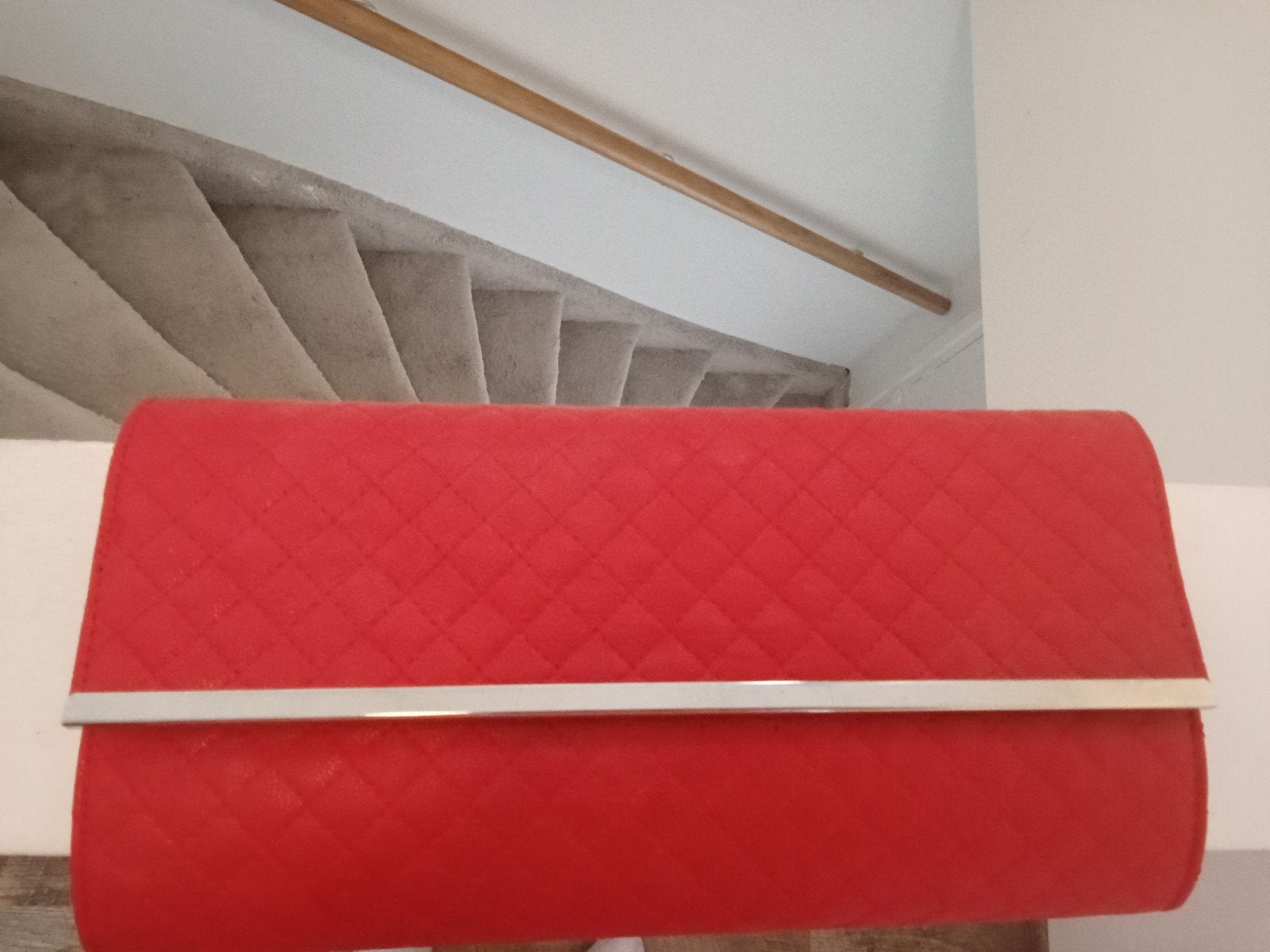 Rode clutch voor gala of chique gelegenheid, Ophalen, Nieuw, Rood, Avondtasje