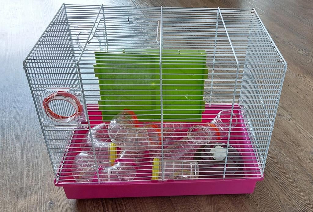 Hamsterkooi met attributen, Ophalen, Gebruikt, Kooi, Hamster
