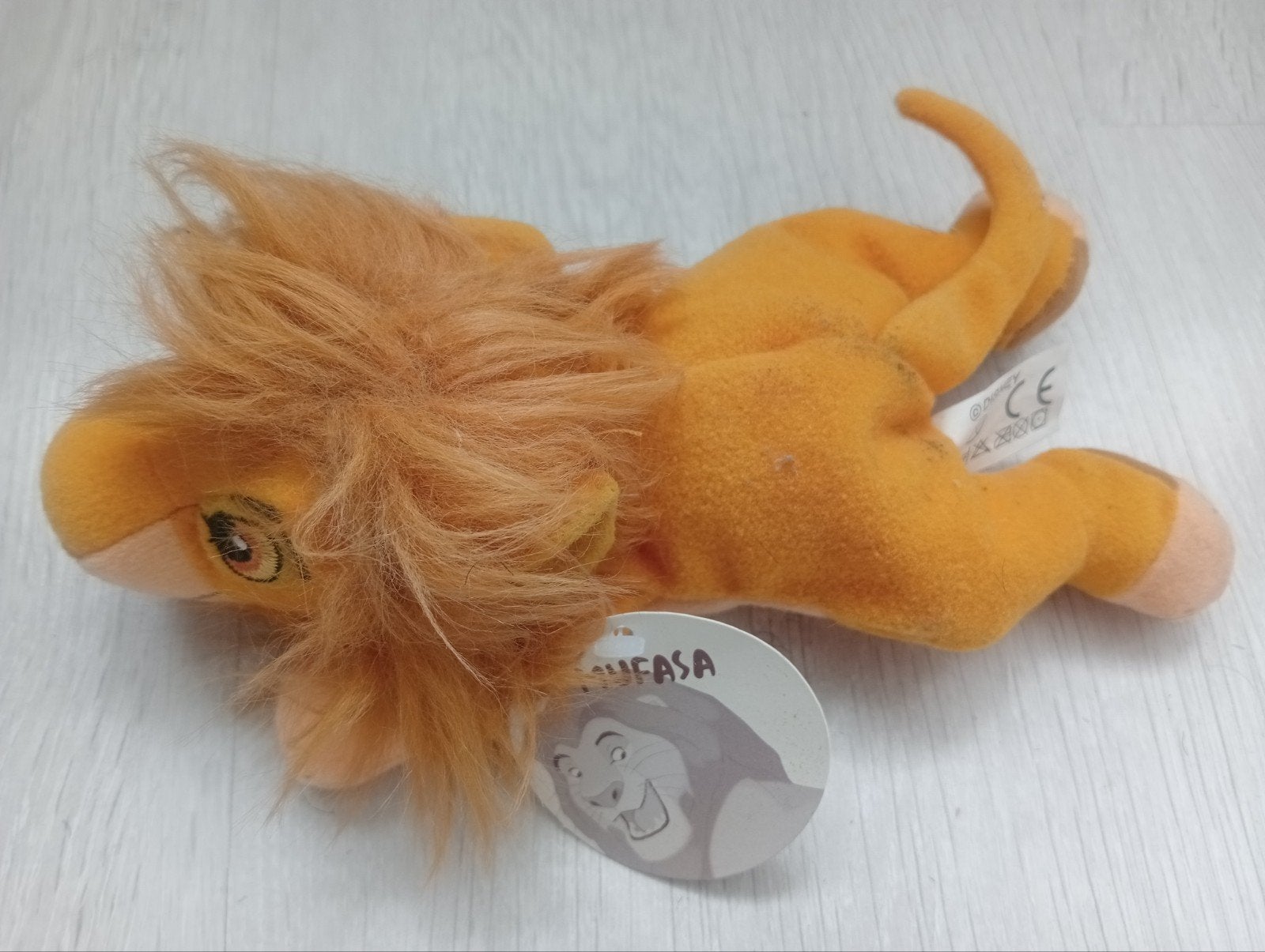 Pluche Disney knuffel Mufasa uit The Lion King, Verzamelen, Disney, Ophalen of Verzenden, Leeuwenkoning of Jungle Boek, Zo goed als nieuw