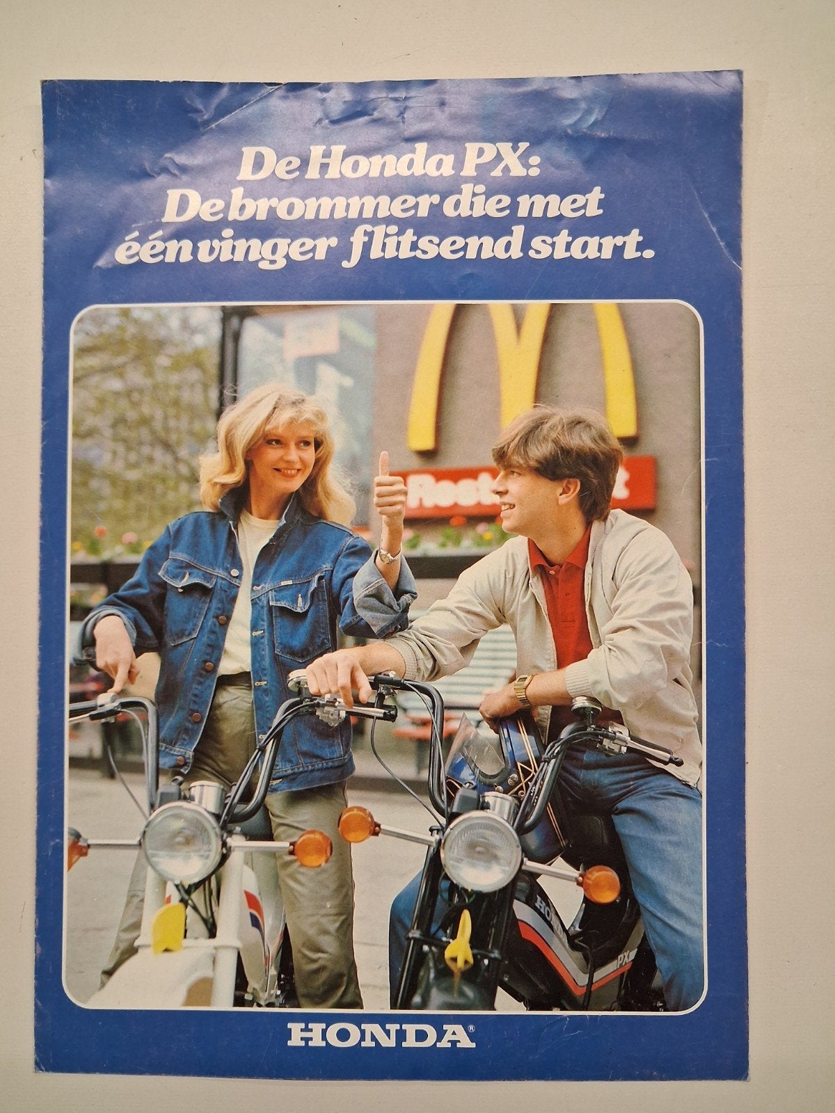 Originele Honda PX Brommer Folder - Zeldzaam!, Fietsen en Brommers, Ophalen of Verzenden, Zo goed als nieuw