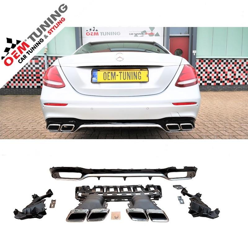Diffuser voor Mercedes-Benz E-Class W213 AMG look CHROME |