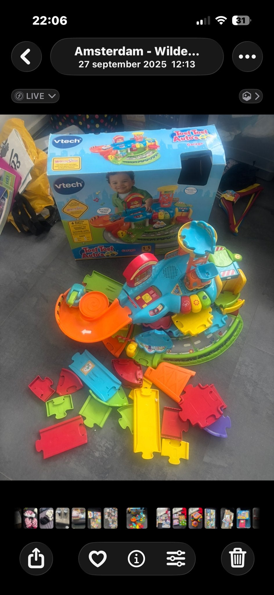 VTech Toet Toet Auto's Garage - Zo goed als nieuw, Ophalen of Verzenden, Zo goed als nieuw, Auto, Met geluid