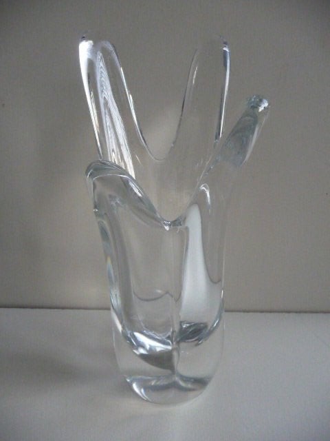 kristallen vaas van SEVRES - FRANCE, hoog 19cm, Ophalen of Verzenden