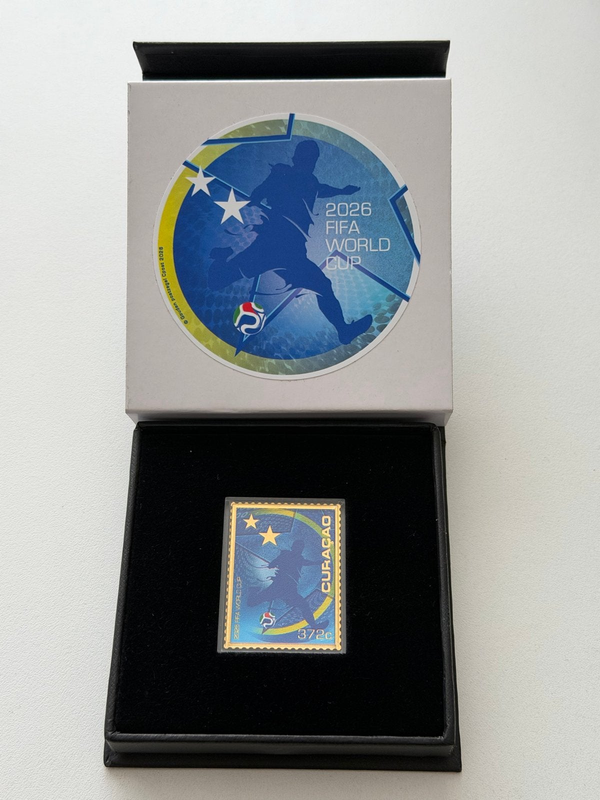 Gouden Postzegel 2026 FIFA World Cup Curaçao, Postzegels en Munten, Ophalen of Verzenden, Overige landen, Postfris