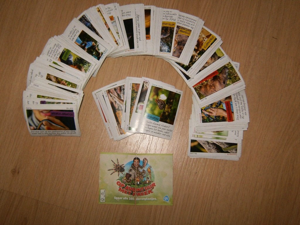Dierenplaatjes AH 2015 (op avontuur met Freek), Verzamelen, Supermarktacties, Albert Heijn, Ophalen of Verzenden