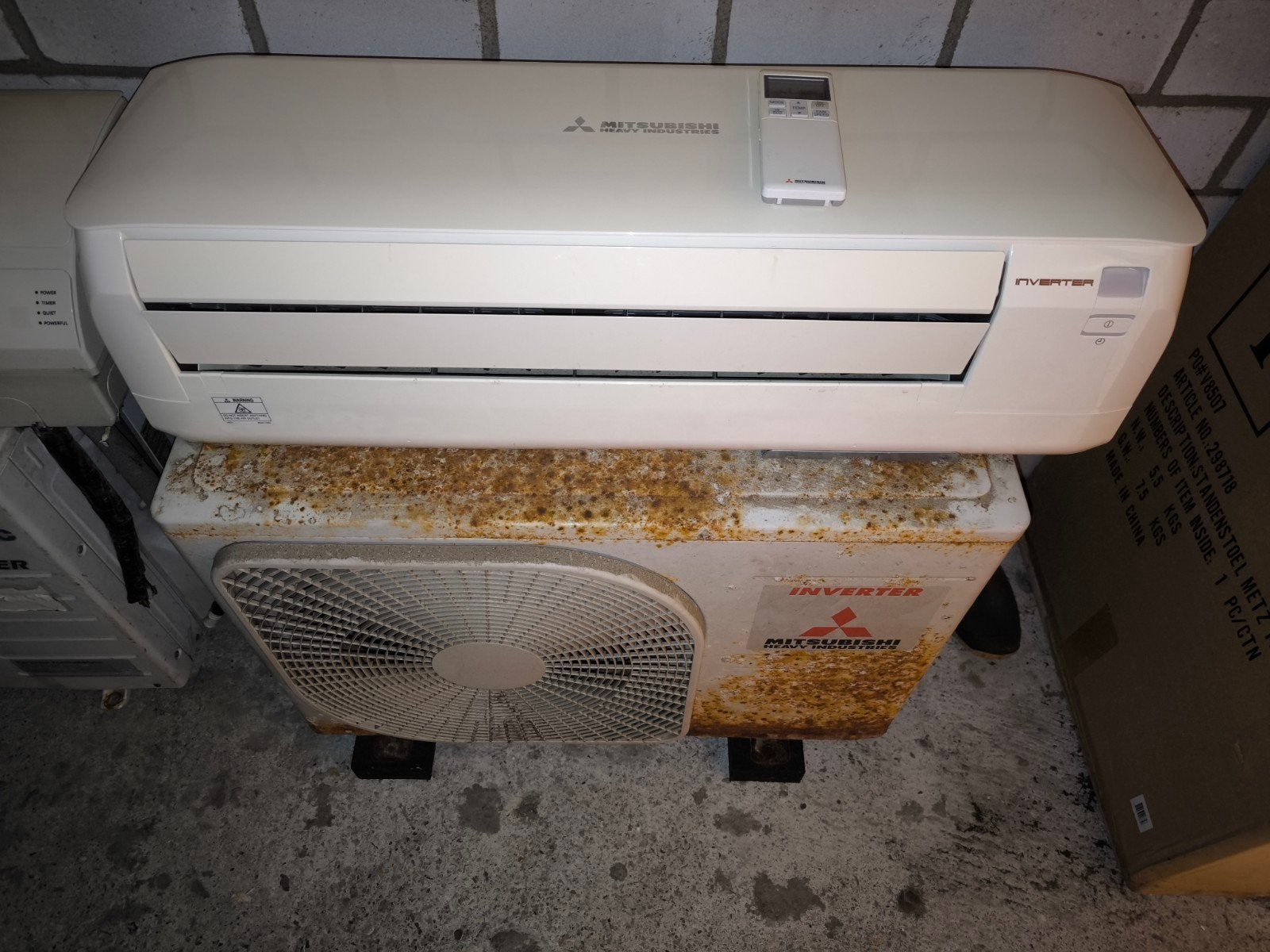 Mitsubishi heavy 2.5kw, Ophalen, Gebruikt, Koelen en Ontvochtigen, 3 snelheden of meer