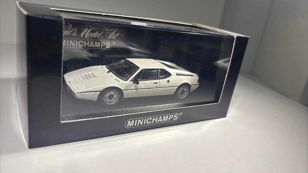 Bmw m1 white minichamps 1.43, Hobby en Vrije tijd, Modelauto's | 1:43, Auto, Ophalen of Verzenden, MiniChamps, A