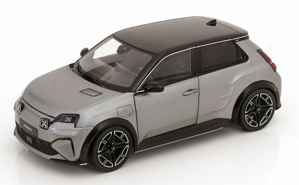 Alpine A290 GT 2025 Matt Tornade Grey & Black 1:18 Norev, Hobby en Vrije tijd, Modelauto's | 1:18, Auto, Norev, Ophalen of Verzenden