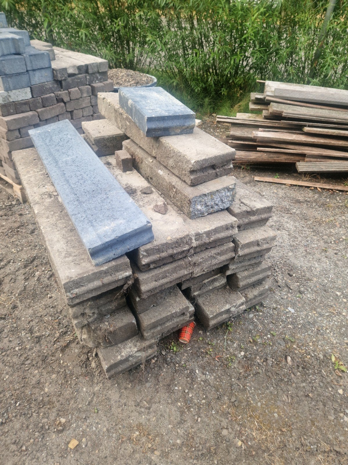 opsluitbanden 20x10 cm plm 25 meter totaal, Ophalen, Gebruikt, Beton, Overige typen
