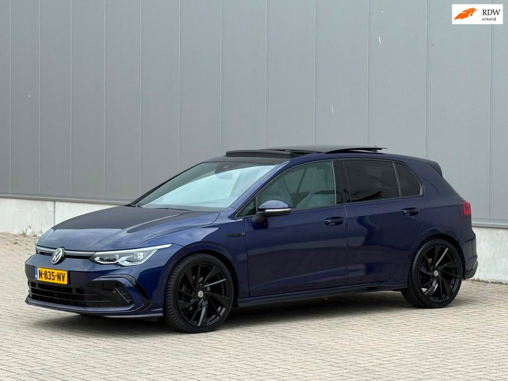 Volkswagen Golf 1.5 eTSI R-Line PANO BTW VOL OPTIES, 4 cilinders, 150 pk, Blauw, Leder en Stof