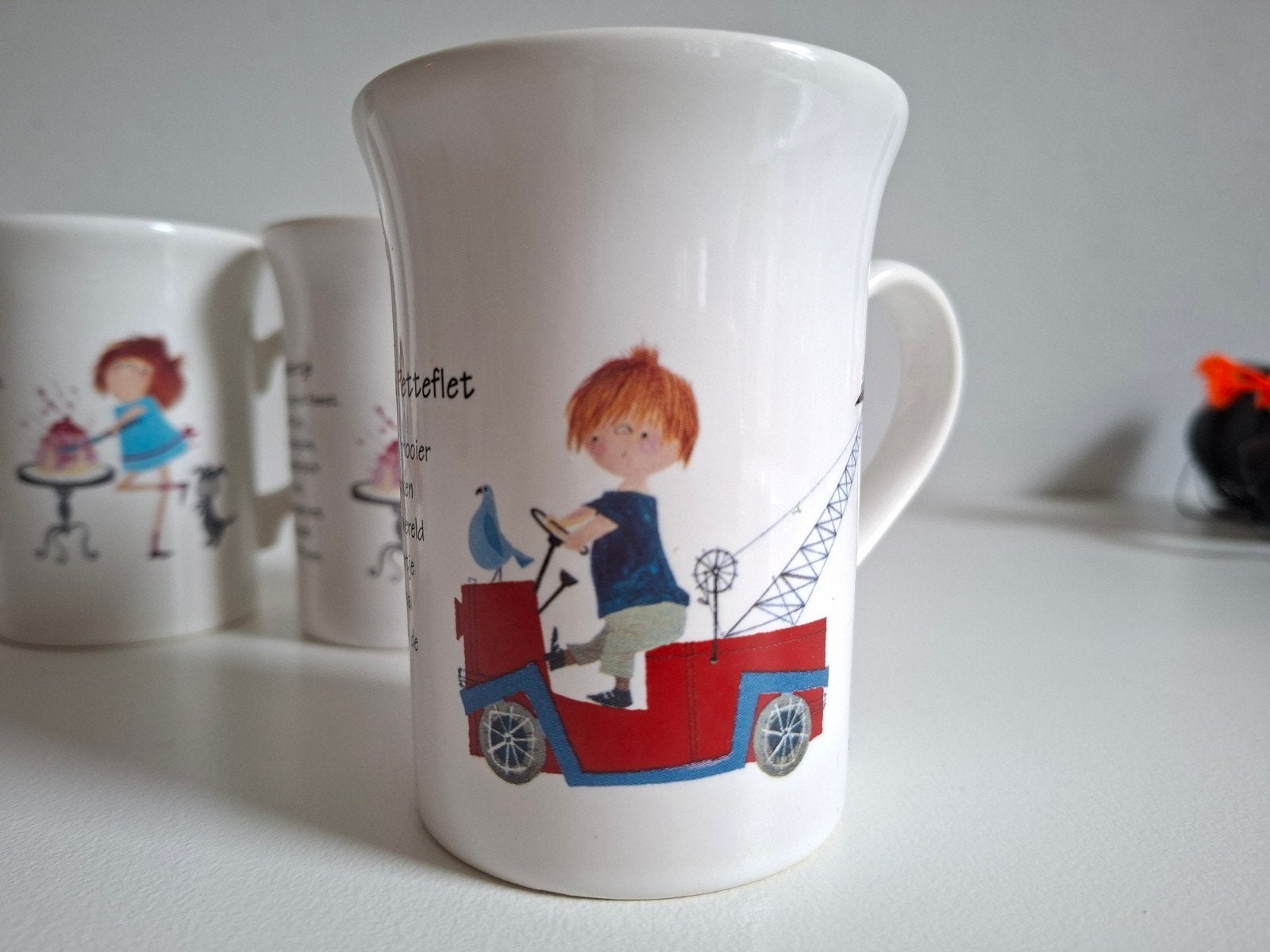 Pluk van de Petteflet + Floddertje bekers Fiep Westendorp, Ophalen of Verzenden, Overige stijlen, Kop(pen) en/of Schotel(s)