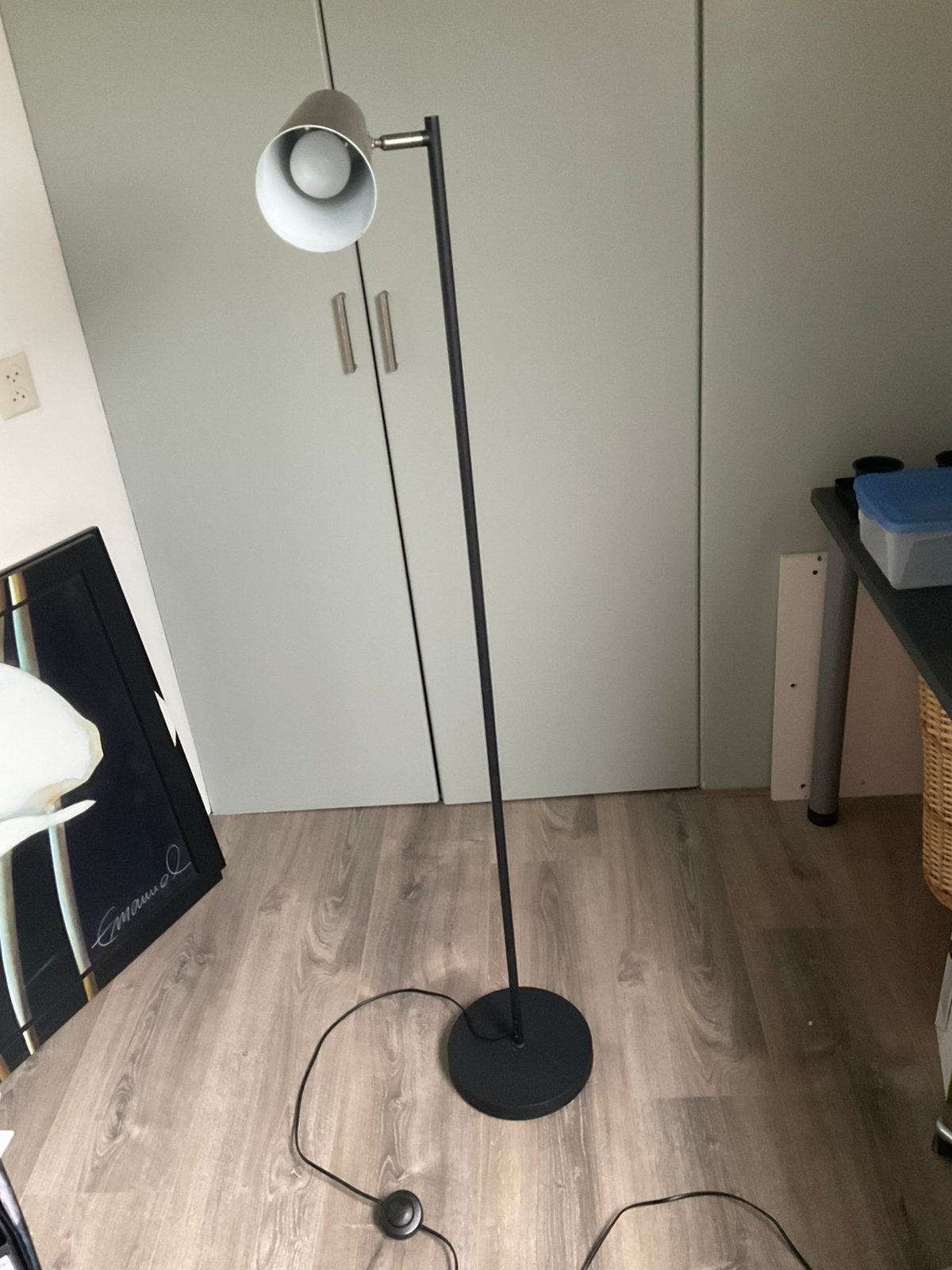 Staande schemerlamp te koop kleur zwart., Huis en Inrichting, Ophalen, Zo goed als nieuw, 150 tot 200 cm