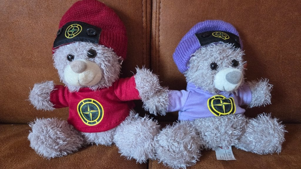 Set van 2 Stone Island Beertjes - Nieuw met labels, Overige merken, Overige karakters, Beer, Nieuw
