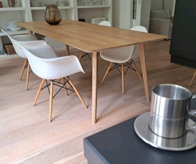 4 Witte Eetkamerstoelen, Ophalen of Verzenden, Zo goed als nieuw, Wit, Hout