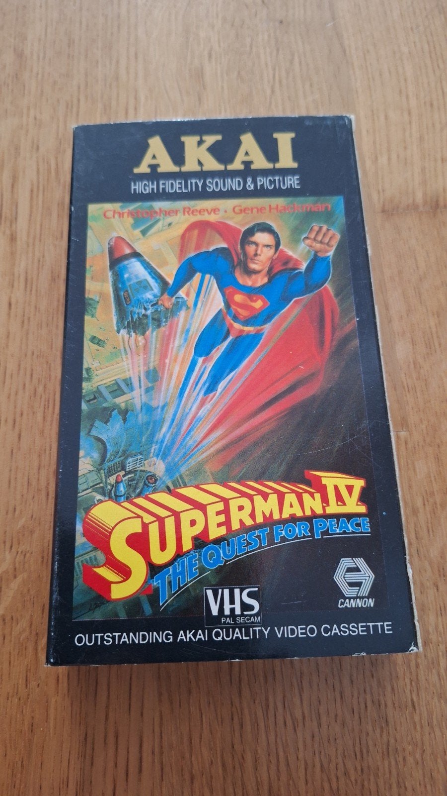 Superman IV: The Quest for Peace VHS - Akai High Fidelity, Ophalen of Verzenden