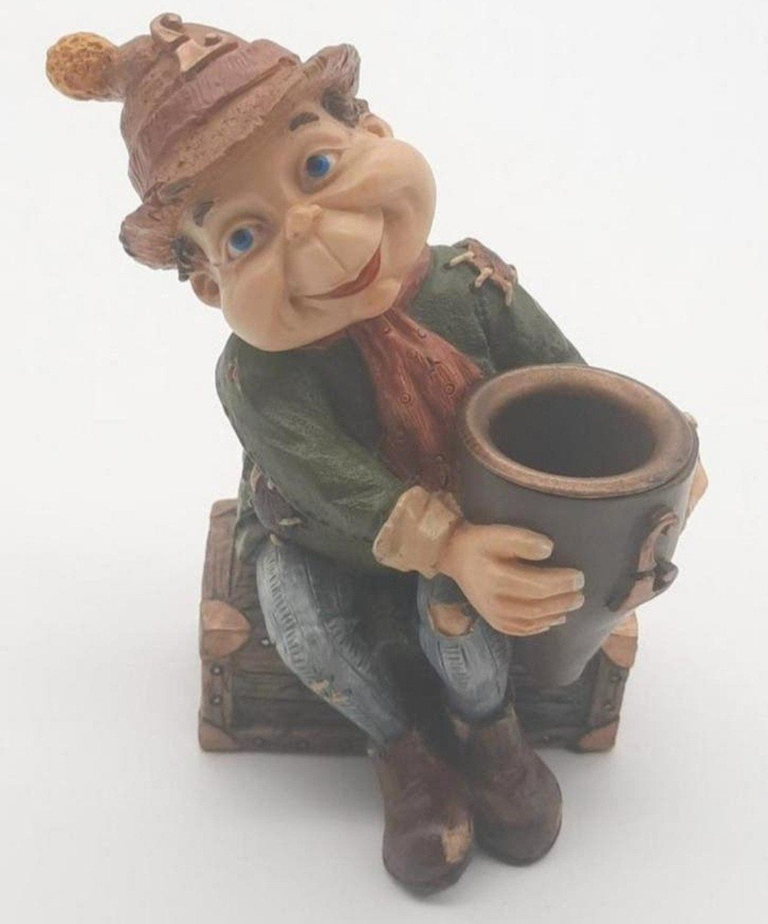 Efteling Laaf met kaarsenstandaard in zijn handen 1999, Verzamelen, Efteling, Ophalen of Verzenden, Zo goed als nieuw, Beeldje of Poppetje