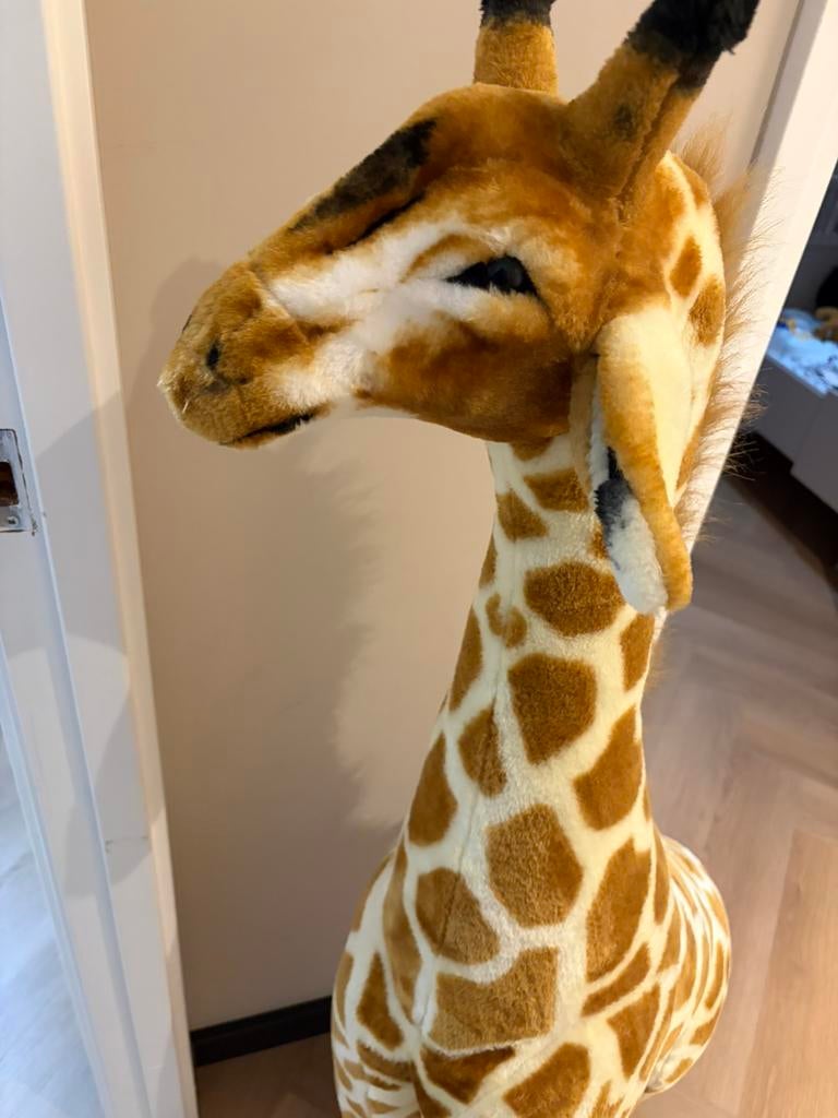 Childhome Giraf Knuffel 135 cm knuffel, Ophalen, Zo goed als nieuw, Beeldje of Figuurtje