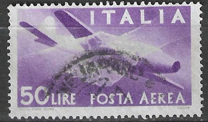 Italie 1945/1947 - Yvert 121PA - Campini-Caproni C.C.2 (ST), Verzenden, Gestempeld