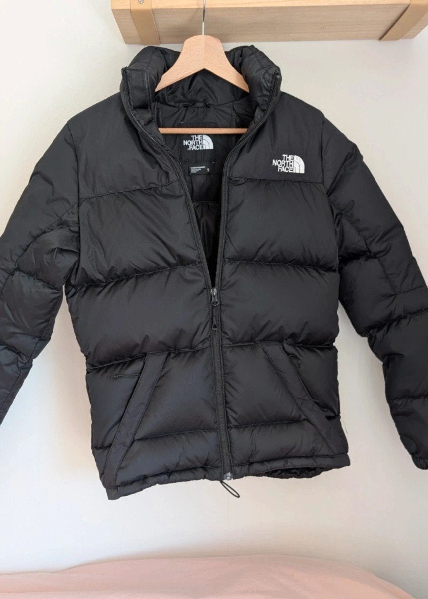 The North Face Nuptse 700 donsjas zwart, Zwart, Ophalen of Verzenden, Zo goed als nieuw, The North Face
