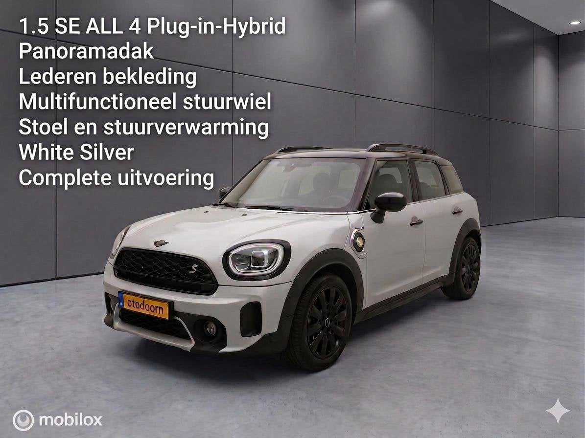 Mini Countryman 1.5 Cooper SE ALL4 pano/leder/camera/blackp, Auto's, Automaat, Gebruikt, Countryman, Bedrijf