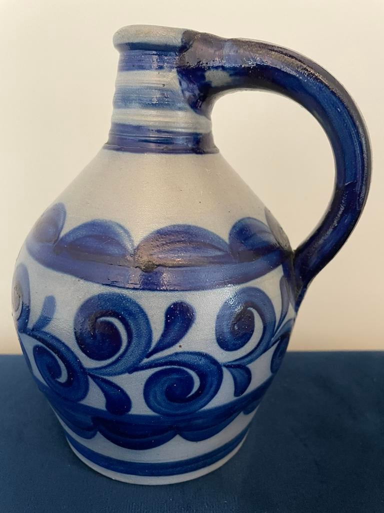 Vintage Duitse steengoed kan of kruik | 1925-1975, Ophalen of Verzenden