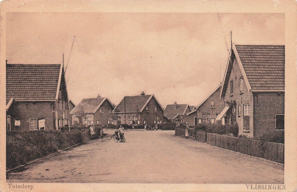 JP769 Vlissingen Tuindorp 1928, Ophalen of Verzenden, 1920 tot 1940, Gelopen, Zeeland