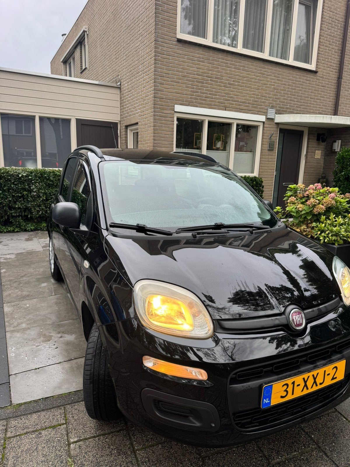 Fiat Panda Twinair 85 2012 Zwart, Auto's, Voorwielaandrijving, 40 €/maand, Panda, Zwart