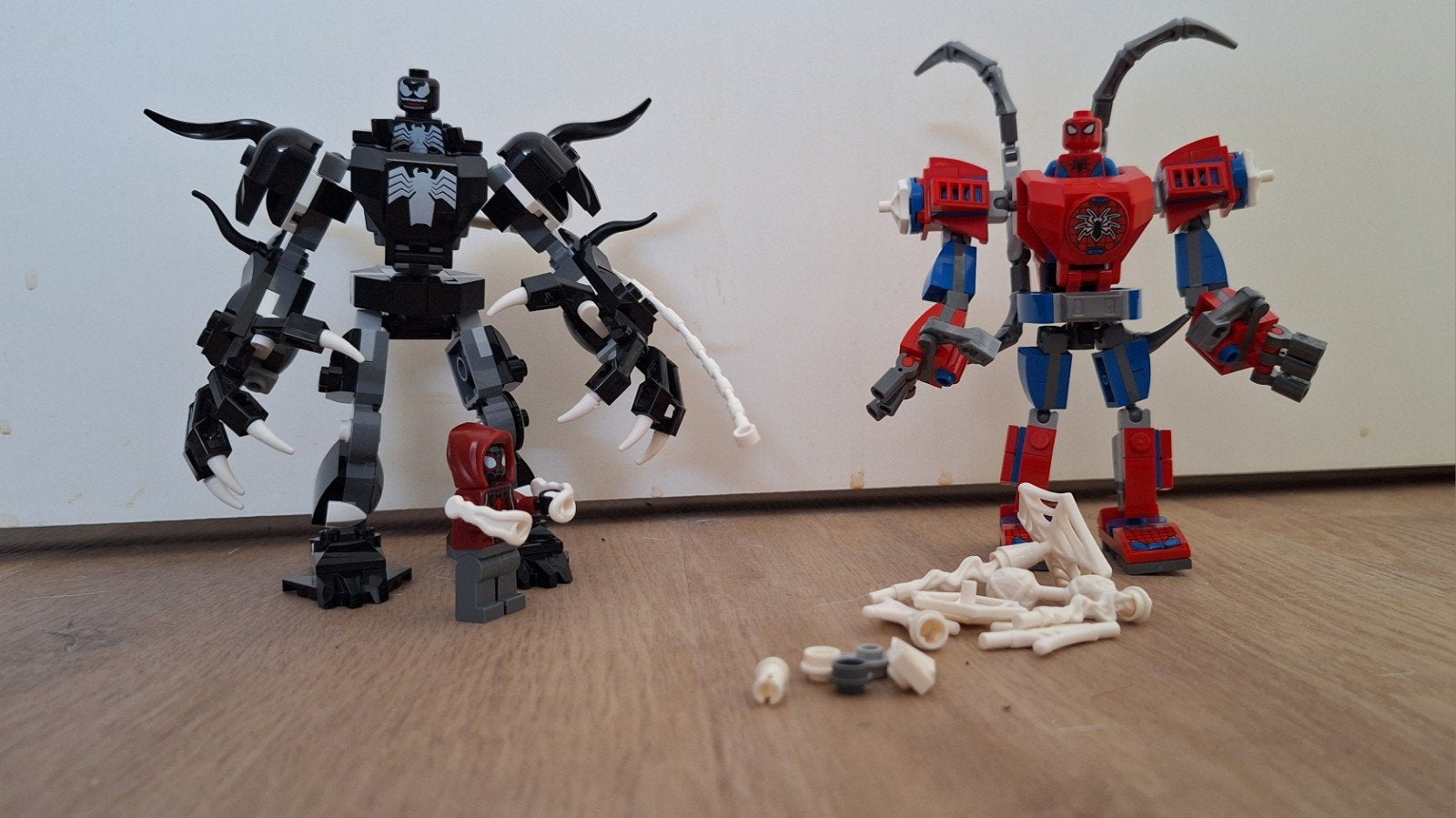 LEGO Spider-Man en Venom Mechs (76146 & 76276), Kinderen en Baby's, Gebruikt, Marvel, Lego, Ophalen of Verzenden