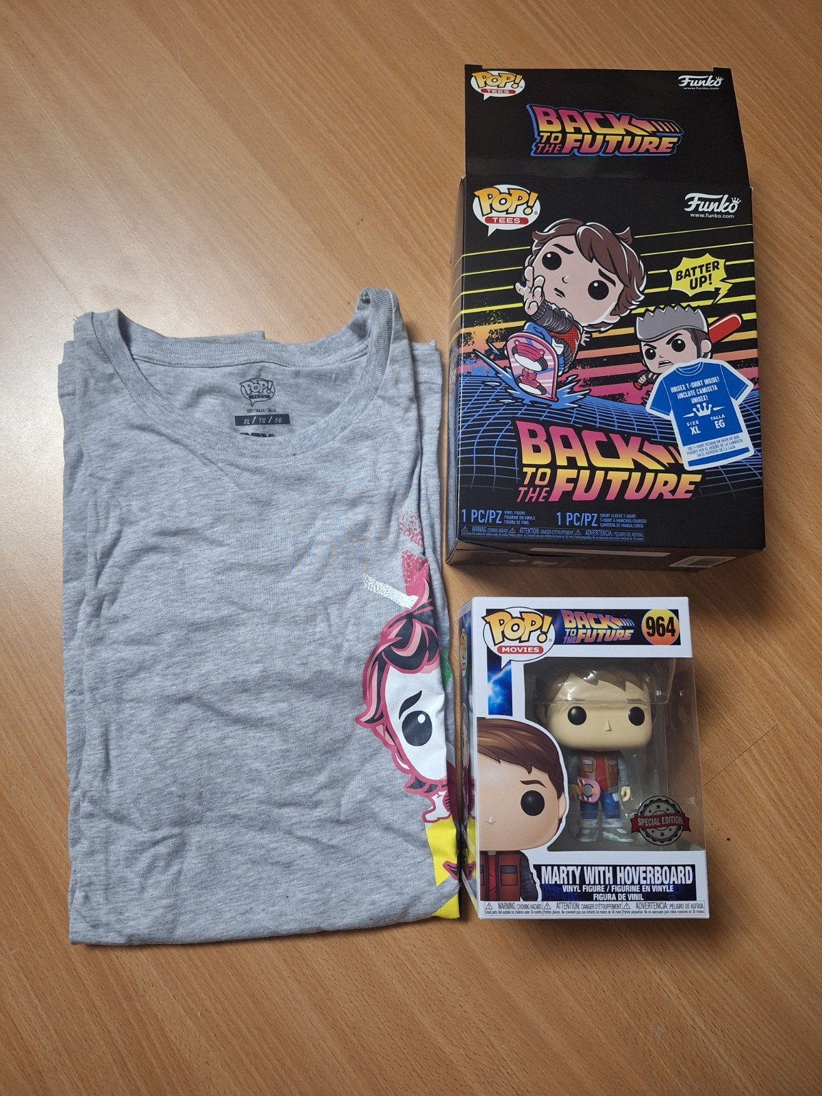 Back to the Future Funko + T-Shirt, Ophalen of Verzenden, Zo goed als nieuw